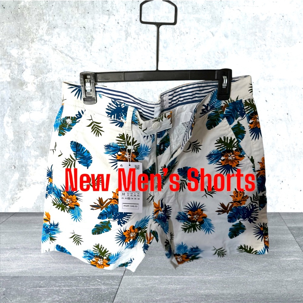 Denim and Flower Mens Power Stretch Shorts